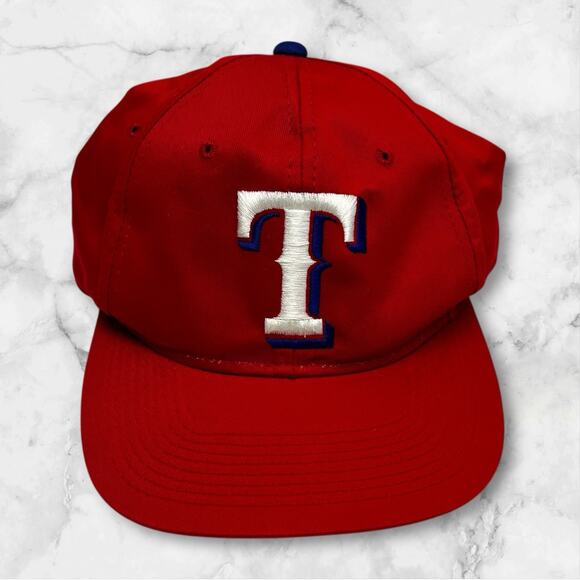 Sports Specialties Other - Vtg Sports Specialties Hat Texas Rangers MLB Logo Cap Snapback Embroidery